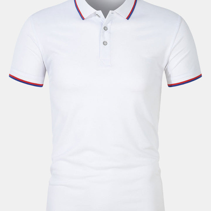 Cian - Slim-Fit Button Placket Polo