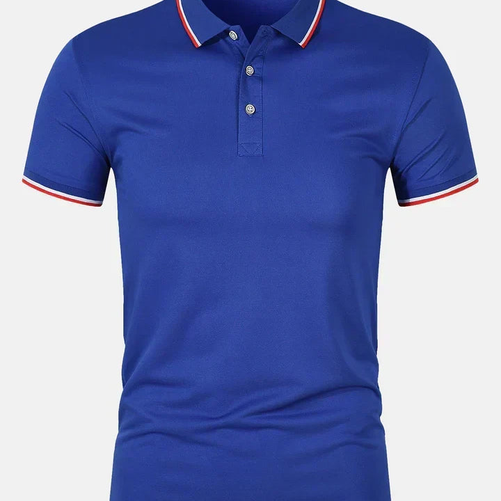 Cian - Slim-Fit Button Placket Polo