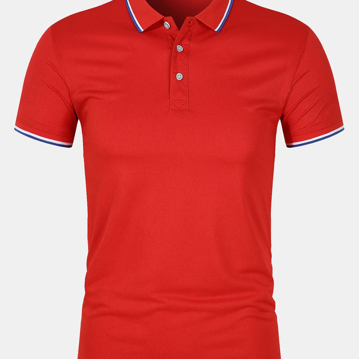 Cian - Slim-Fit Button Placket Polo