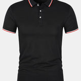 Cian - Slim-Fit Button Placket Polo
