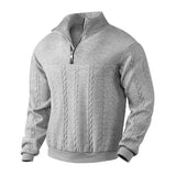 Cian - Quarter-Zip Knit Sweater