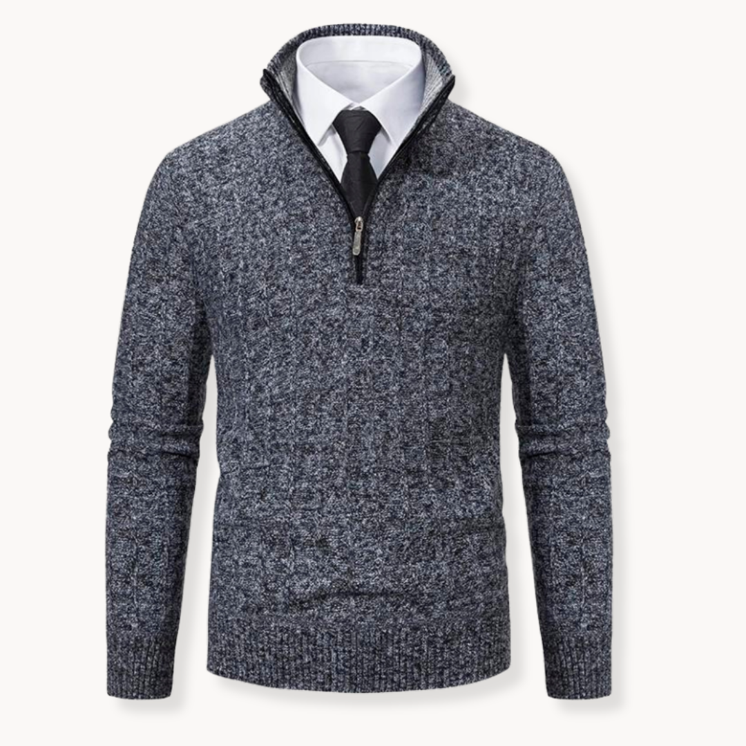 Cian - Versatile 1/4 Zip Jumper with Adjustable Fit