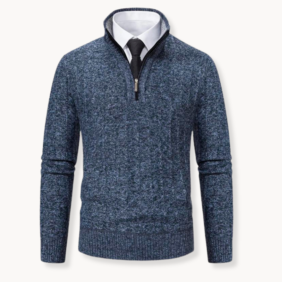 Cian - Versatile 1/4 Zip Jumper with Adjustable Fit