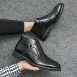 Cian - Dual Buckle Ankle Boots