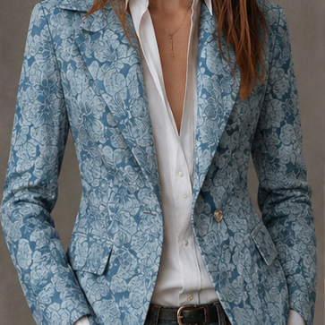 Estelle | Tailored Cashmere Jacquard Blazer