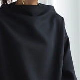 Caragh - Relaxed Fit Jumper with Stand-Up Collar