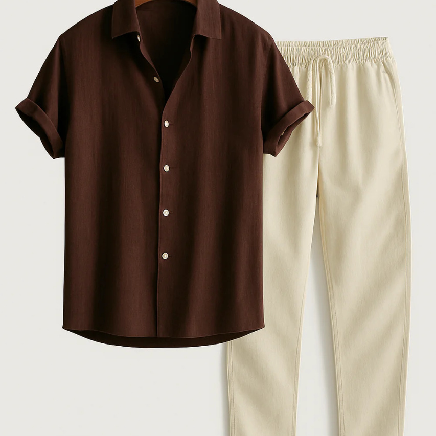 Seán - Coordinated Shirt and Pants Ensemble