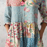 Blaithin | V-Neck Long Blouse