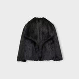 Juliette - Faux Fur Wide-Collar Coat
