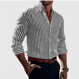 Cormac - Striped Overshirt Jacket