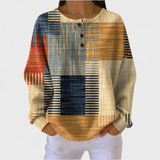 Fiadh - Colourful Patchwork Pattern Jumper