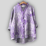 Siobhan - Ruffled Floral Print Tunic