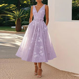 Órla - Sleeveless V-Neck Party Dress