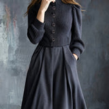 NOEL | VINTAGE WINTER DRESS WITH POCKETS