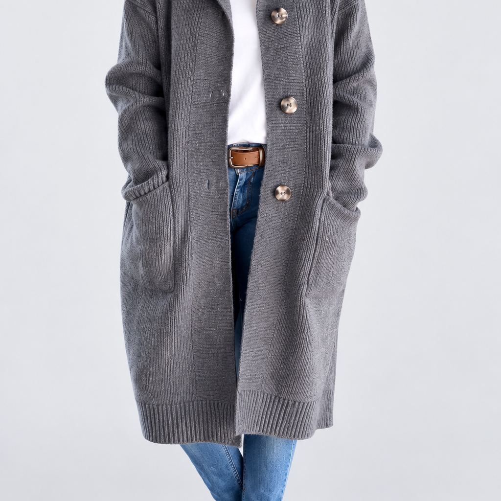 Simone | Hooded Long Cardigan