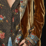 Marcelline | Vintage Floral Print Patchwork Blazer