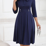 OLIVIA TIE-WAIST MIDI DRESS
