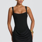CORNELIA | BLACK MINI DRESS