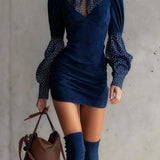 PAULLY | ARTIFICIAL SUEDE BODYCON DRESS