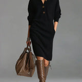 ARIANELL | WOOL WINTER KNIT MIDI DRESS