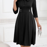 OLIVIA TIE-WAIST MIDI DRESS
