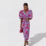 Bridie - Chic Tropical Elegance Dress