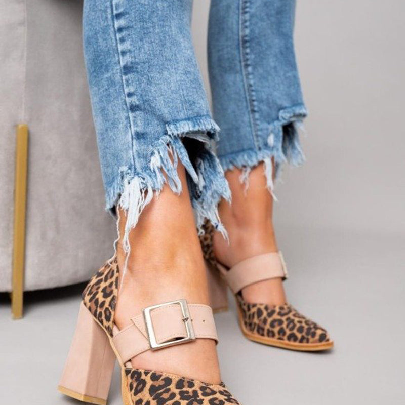 Sláine - Leopard Print Sandals