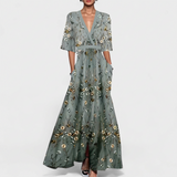 Saoirse - Elegant Floral Maxi Dress
