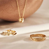 Pauline | Schlichter Ring in Goldton
