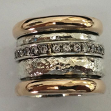 Erna | Ring in Hammerschlag-Optik