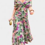 Bláthnaid - Radiant Colourblock Maxi Dress