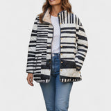 Ulla™ | Steppjacke im Streifenmix