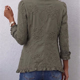 Faustine | Embroidered Floral Utility Jacket