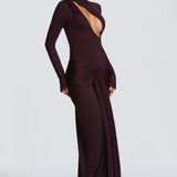 TAHNEE | PLUM MAXI DRESS