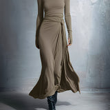 YASMINA | MAXI DRESS WITH SIDE TIE
