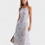 Aobhnait - Midi Dress with Floral Print